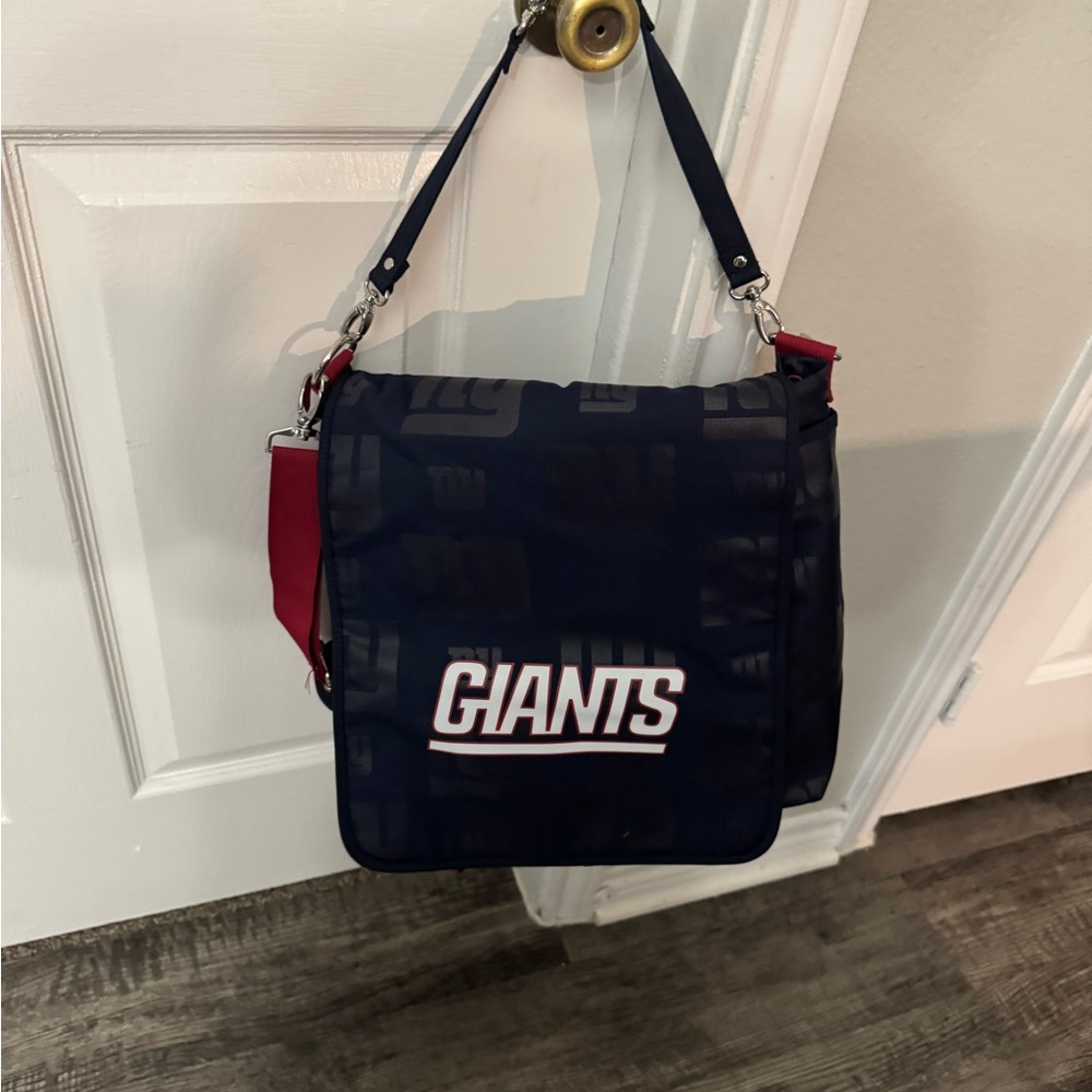 Navy and Red Men's Bag